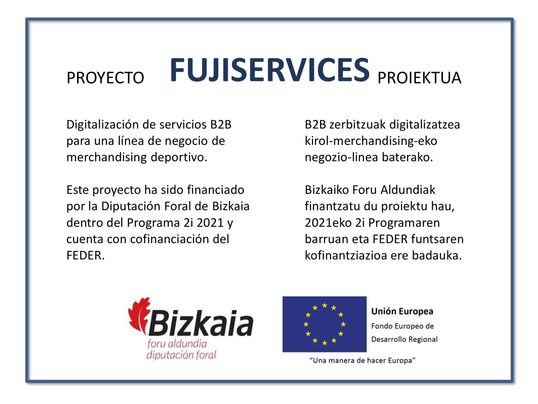 PROYECTO FUJISERVICES PROIEKTUA